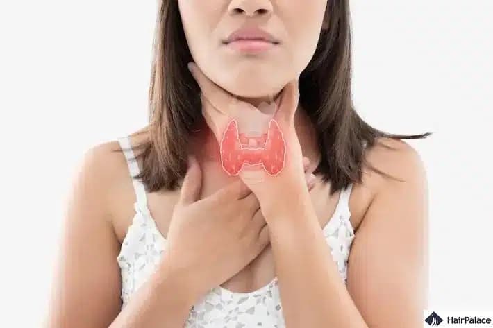 Schilddrüsenerkrankungen können der Grund für den Haarausfall sein