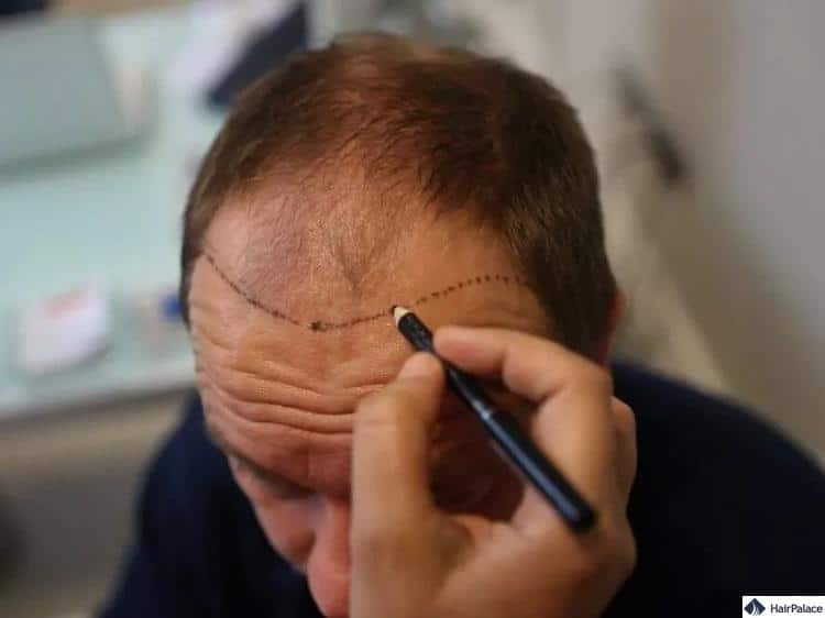 Die Haartransplantation ohne Rasur kann eine mögliche Behandlung für Männer sein, die einen kleinen Bereich am Haaransatz haben, der vom Haarausfall betroffen ist.